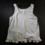 Madewell  Ruffle-Hem Pajama Tank Top Striped Women’s Small‎ Photo 2