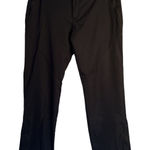 Nike  Womens Athletic Pants Size L Black Zip Pockets Zip Away Hem Mid Rise Photo 0