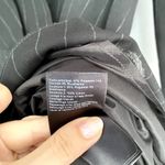 Ba&sh  Burton Black Pinstripe Long Sleeve Minimalist Elegant Wrap Mini Dress 4 Photo 3