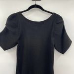 Ann Taylor  Pencil Dress Short Sleeve Black Merino Wool Womens Size Small Photo 3