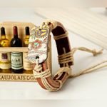 Hippy/Boho Hemp Rope Braided Leather Bracelet NWT Brown Photo 3