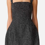 Elliatt NWT  Galadirel Check Tweed Minidress Black Size Small Photo 0