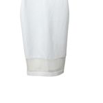 Alice + Olivia White Mesh Panel Sheath Midi Dress Sleeveless Women’s Size 6 Photo 4