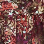 Ruby Rd  Jacket Womens 18 W  Red Floral Cropped Button‎ Collar Roll Tab Sleeve Photo 1