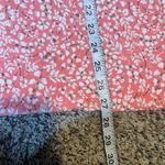 Croft & Barrow Womens Plus Size 1X Coral Floral Print 3/4 Sleeve Blouse Top Photo 3