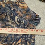 Peruvian Connection  XL Abstract Print Button Front Blouse Modal Rayon Long Sleev Photo 7