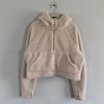 Lululemon Scuba Oversized Half Zip Sherpa Fleece Hoodie White Opal Sweatshirt Photo 2