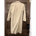 Blair  Tan Khaki Button Up 100% Cotton Midi Dress Size Small Photo 1