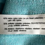 ZARA  Seamless Asymmetric Dress One Shoulder Bodycon Ribbed Knit Neon Blue XS-S Photo 4