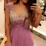 morrell maxie Lavender Beaded Designer Prom Dress Photo 0