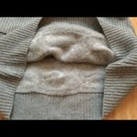 White House | Black Market gray knit wool rabbit hair neck warmer women’s shawl Photo 1