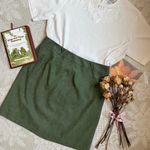 Dress Barn Vintage 90s suede green Fall skirt Photo 8