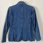Liz Claiborne Vintage 90s Y2K Denim Blazer Size Small Jean Jacket Preppy Classic Photo 1