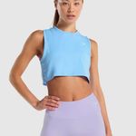 Gymshark Training Crop Tank Blue Photo 0