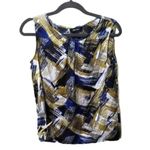 Nine West  Sateen BLOUSE‎ Blue Photo 3