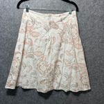 Y2K Vintage Papaya Paisley Skirt Women's M White Pink Boho A Photo 4