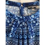 Karl Lagerfeld  Women's Medium Blue Floral Top Career Workwear Corpcore Photo 2