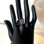 MICHAEL DAWKINS Sterling Silver Starry Night Oxidized Caviar Accented Ring Sz 7 Black Photo 14