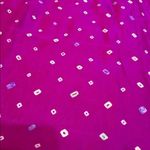 NWT 100% Silk 3 piece fuschia purple tunic dress gingham scarf shalwar kameez Photo 7