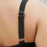 NWT!Black floral full coverage, swim dress size 12 or large Black Photo 7