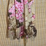 Hale Bob  Silk Floral Baby Doll Spagetti Straps Mini Dress/Long Cami Top Small S Photo 3