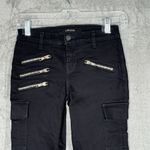 J Brand Jeans Womens 0 24 Black Skinny Leg Zippers Rocker Edgy Grunge Streetwear Photo 3