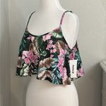 Hurley  Swing Tank‎ Island Style Floral Crop Top Size Medium Photo 1