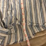 REWASH  High Waist Blue and White Striped Shorts Photo 4