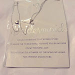Bridesmaid necklace. Silver Photo 1
