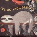 15” Laptop cover / bag Sloth Fallow your dreams so cute brand new Photo 3