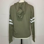 Miss Chievous  Sz Medium Full-Zip Hoodie Jacket Taupe Embroidered Photo 5