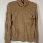 J.Crew Cable Knit Turtleneck Sweater M Merino Wool Angora Rabbit Hair Cashmere Photo 0