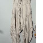 Free People NEW  Head Start Harem Pants Cashmere Beige Small Oversized Tulip Hem Photo 3