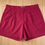 Old Navy Burgundy Pleated Culottes Maroon Burgundy Photo 0