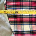 J.Crew  Women's Red Tartan Plaid Button Top with Ruffled Collar Size Small NWT Photo 6