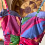 Princess Polly  charmie Multi Color bodycon 
Buit In Bra Mini Dress. Sz 0 Photo 4