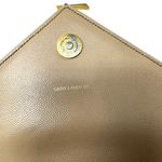 Saint Laurent Beige Large Grain de Poudre Chevron - Envelope Satchel YSL Bag Photo 5
