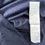 J.Crew Women's Linen Shift Dress Sz L Blue Embroidered V Photo 8