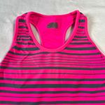 Athleta Scoop Neck Stripe Racerback Tank Top w/ Shelf Bra Size Small Workout Gym Photo 2