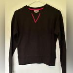 Terez New  New Yorker cozy cozy sweatshirt / long sleeve tee XS black & pink Photo 1