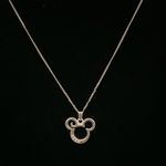 Disney  SILVER TONE MICKEY MOUSE PENDANT NECKLACE Photo 1