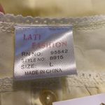 Lati Fashion large women’s yellow intimates long night gown embroidered flowers Photo 5