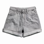 G-Star  RAW Stray Ultra High Waist Denim Shorts Size 26 NWT Sun Faded Skyrocket Photo 1