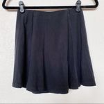 Forever 21 Faux Suede Black Mini Skater Skirt Size XS Photo 0