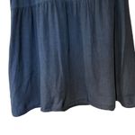 Flax Top 100% Linen Sleeveless Navy SZ LG Boho Whimsey Goth Fairy Casual Boho Photo 3