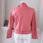 Michael Kors  Jacket Dusty Rose Bomber Faux Leather Plus Size XXL NWT Photo 5