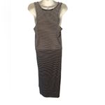 Everlane Striped Navy White Racerback Nidi Tank Dress Sz L 100% Cotton Nautical Photo 1