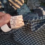 Susan Bristol  Blue Patchwork Flowers Vintage Cottagecore Festival Vest Womens L Photo 8