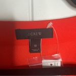 J.Crew red crepe faux wrap long sleeves blouse size 10 romantic date night Photo 7