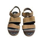 Muk Luks Sandals Womens Size 9 City Soul Brown Ankle Strap Flat Faux Suede NIB Photo 1